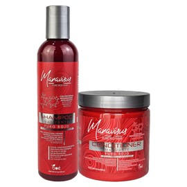 Maravisus Pure Red Hair Shampoo and Conditioner Set for Color-Treated Hair – 8.16 oz + 8.5 oz – Revitalizing Color-Depositing Treatment for Red Tones – Sulfate Free, Paraben Free