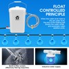 Automatic Chicken Waterer Float Controlled, 3 Gallons Poultry Waterer Dispenser
