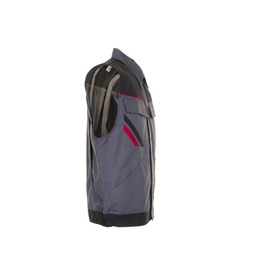 Planam Highline Vest Zink/schiefer, Red