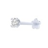 Demira Jewels 0.04 ct Real Diamond Nose Stud 14K White