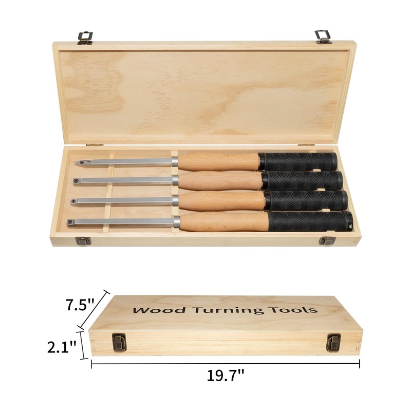 DEEFIINE 18.3" Full Size Carbide Tip Wood Lathe Turning Tool