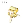 Sourcing Map 12mm 15/32inch Gold Hose Clamps, Pack of 5