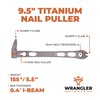 Wrangler Tools 9.5" Titanium Pry Bar Nail Puller - Heavy