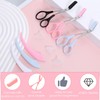 6 Piece Eyebrow Scissors with Comb Curved Eye Brow Razor