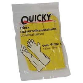 VEPATIM 12 Paar Haushaltshandschuhe Universalhandschuhe gelb aus Latex Gr. S
