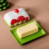 Ceramic Mushroom Butter Dish - Whimsical Red and White Polka
