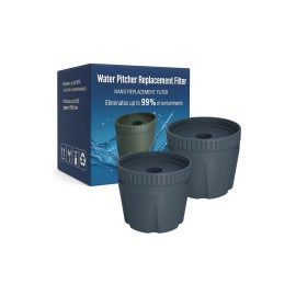 Nispira Water Pitcher Filter Replacement For Epic Nano Pitcher 150 Gal, 2 Packs