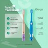 Kit 6 Cepillos Dentales De Bambú Suaves Para Niños. B