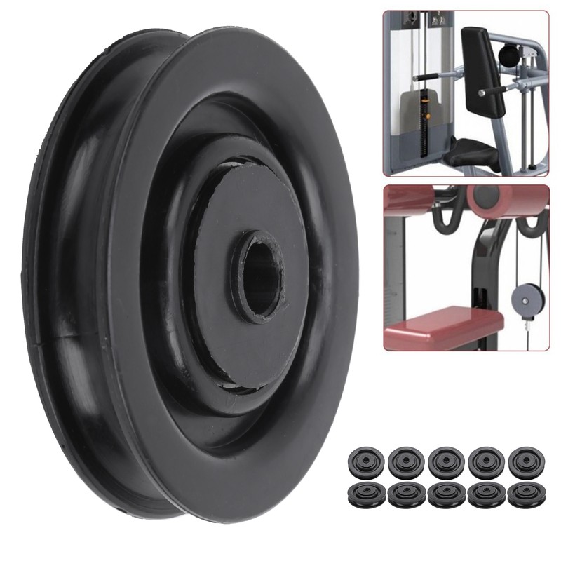 10Pcs Universal Pulley Wheel Fitness Hoisting Equipment Accessories Nylon Bearing