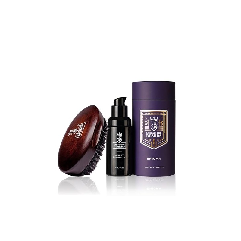 Premium Beard Oil and Beard Brush – Luxury Beard Grooming