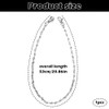 PMTFUMY Punk Waist Chain & Metal Keychain for Men &