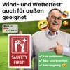 DankeDir! Saufety First - Sign 30 x 20 cm -