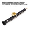 Oboe Shape Design Mini Pin Brooch Musical Instrument Craft Clothing