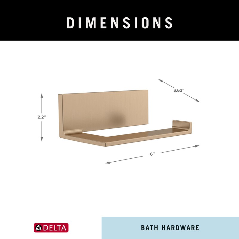 Delta Vero (1-Pack) Toilet Paper Holder Champagne Bronze Tissue Roll