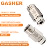 GASHER 2Pcs One-Way Non-return Check Valve 1/4" Male x 1/4"