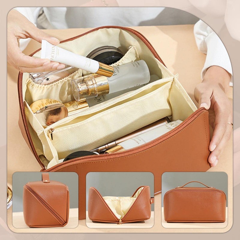 Make-up bag, travel cosmetic bag with large capacity, make-up organiser