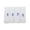 Surf the Shop Mens Initial Handkerchiefs 100% Cotton Cellophane 4