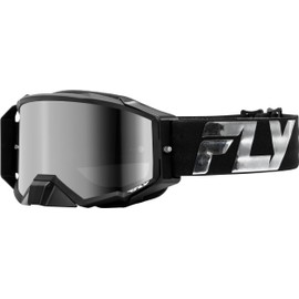 Fly Racing 2024 Adult Zone Elite Goggle Black/Silver with Silver Mirror/Smoke Lens; 37-51905