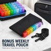 Monthly Pill Box Organiser 3 Times a Day with Hard