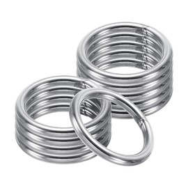 PATIKIL 44mm Metal O Rings, 10 Pack 304 Stainless Steel Round Rings for Hardware Bags Belts Hanging Baskets DIY Craft Supplies