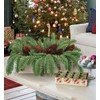 GnFlus Christmas Table Centerpiece, Mine Tree Pine Pinecones in Pot