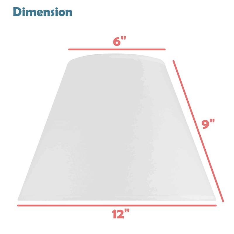 Aspen Creative 59127A Transitional Empire Shape Uno Construction Lamp Shade,