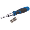 Draper 43640 865/11 Ratchet Screwdriver and Bit Set, 1/4", 13