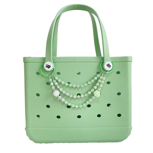 QTMY Crystal Beaded Chain Bag Charms for Bogg Bag Accessories