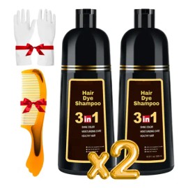 Shampoo Tinte Instantáneo Cubre Canas Natural Jengibre 2pz                                                                                            