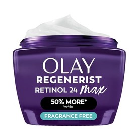 Olay Crema de noche de retinol para mujer, MAX, antienvejecimiento, sin fragancia, no grasa, antiarrugas, líneas finas suaves, cuidado de la piel hidr