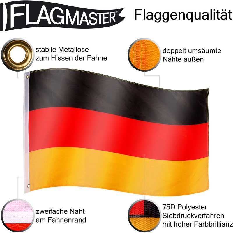 FLAGMASTER Flag 30 Different Flags to Choose From Size 120cm