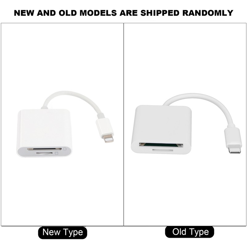For IOS to Storage/Memory Card Reader 2 in 1 Dual