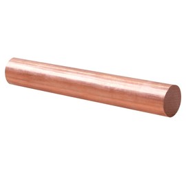 Ququyi 99.9% Pure Copper Round Rod 3/4" OD 8" Length Bare Copper Cu Metal Rod for Metal Craft Hobbies, Knife Making