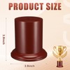 Chunful 1 Pack 3.94 x 3.94 Cherry Wood Base Trophy
