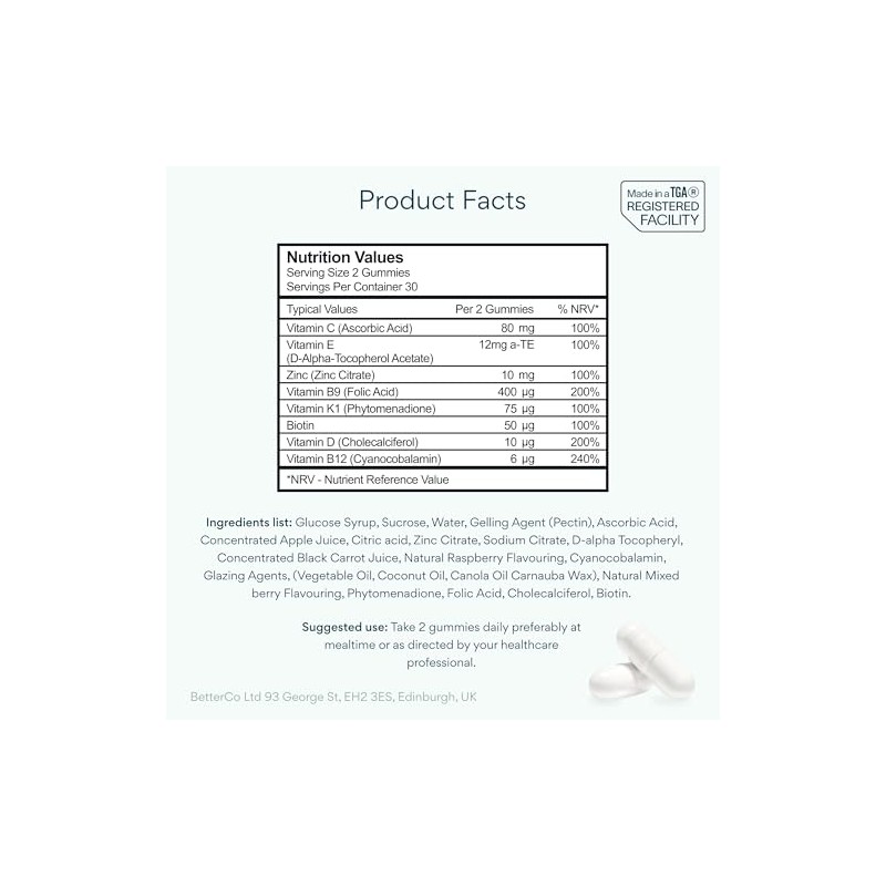 Bettervits Pregnancy Vitamins for Women with Folic Acid & Vitamin