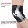 Knee Support Hinged Brace Adjustable Neoprene Elasticated Support Sleeve Open