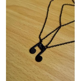 RICHARD-911 Collar Para Parejas Cadena Nota Musical Joyería Pareja Canción Amistad Música