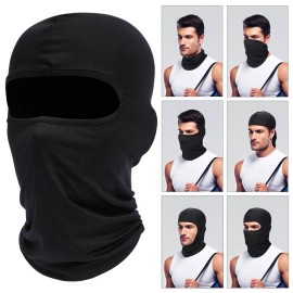 Unbranded Winter Balaclava Fleece Full Face Mask Thermal Windproof Ski Mask for Men Women - Black (No Fleece)