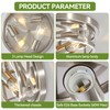 piano7797 13 inch Brushed Nickel Flush Mount Ceiling Light Fixtures,3-Light