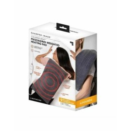 Sharper Image Electric Heating Pad Massaging Calming Vibration 4lb 12x24 in Sharper Image