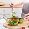 TRBIDRBO 2-Pack Glass Mixing Bowls with Lids, Stackable Nesting Salad