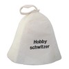 Sauna Hat with Embroidery Hobby Sweat Felt (Felt Cap, Sauna