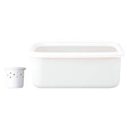 Fujihoro NK-201 Storage Container, Small Bran Pickle Container with Water Drainer