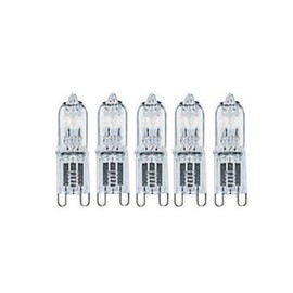 eTopLighting (5) Bulbs, G9 Halogen Bulb, 25-Watt 120-Volt Halogen G9 Base, G9 Bulb