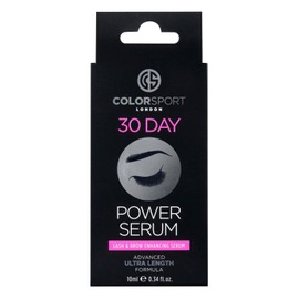 Colorsport London Power Serum - Vegan Eyelash Serum & Eyebrow Serum for Longer, Fuller Eyebrows & Eyelashes, Natural Hair Growth in 30 Days, 10ml