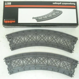 Marklin 8977 Z Scale 45 Degree Bridge Curved Ramp 5-3/4-Inch 145mm