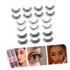 VICASKY 10 Pairs Fake Eyelashes with Rhinestones Look Lashes for