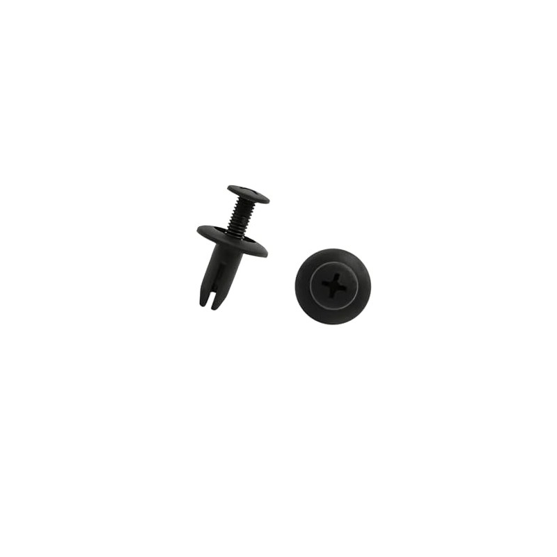 VekAuto 50Pcs 5mm Hole 15mm Dia Plastic Rivets Fastener Clips