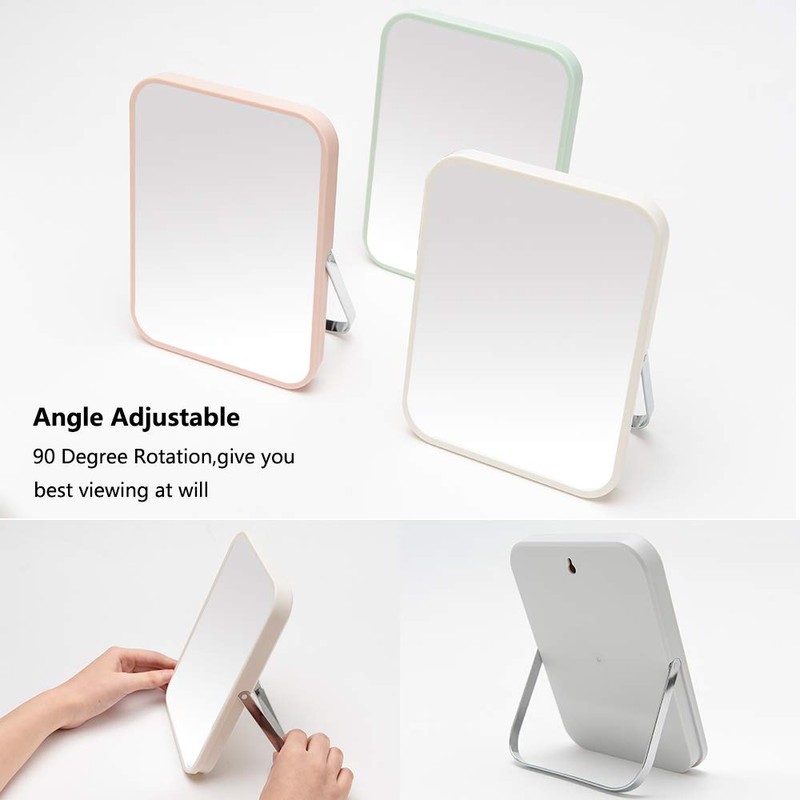 YEAKE Table Desk Vanity Makeup Mirror,8-Inch Portable Folding Mirror with