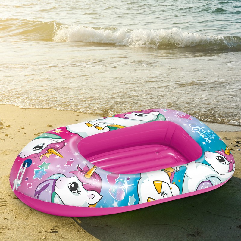 Mondo Toys - Unicorn Boat Inflatable Base - Inflatable Dinghy